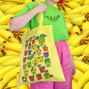 Yellow Produce Pigs Tote Bag *MADE-TO-ORDER*