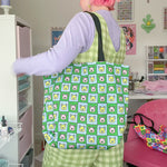 Load image into Gallery viewer, Grid Pigs Full Print Tote Bag *MADE-TO-ORDER*
